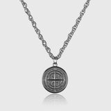 Compass Necklace - Silver Colored