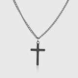 Cross Necklace - Silver Colored