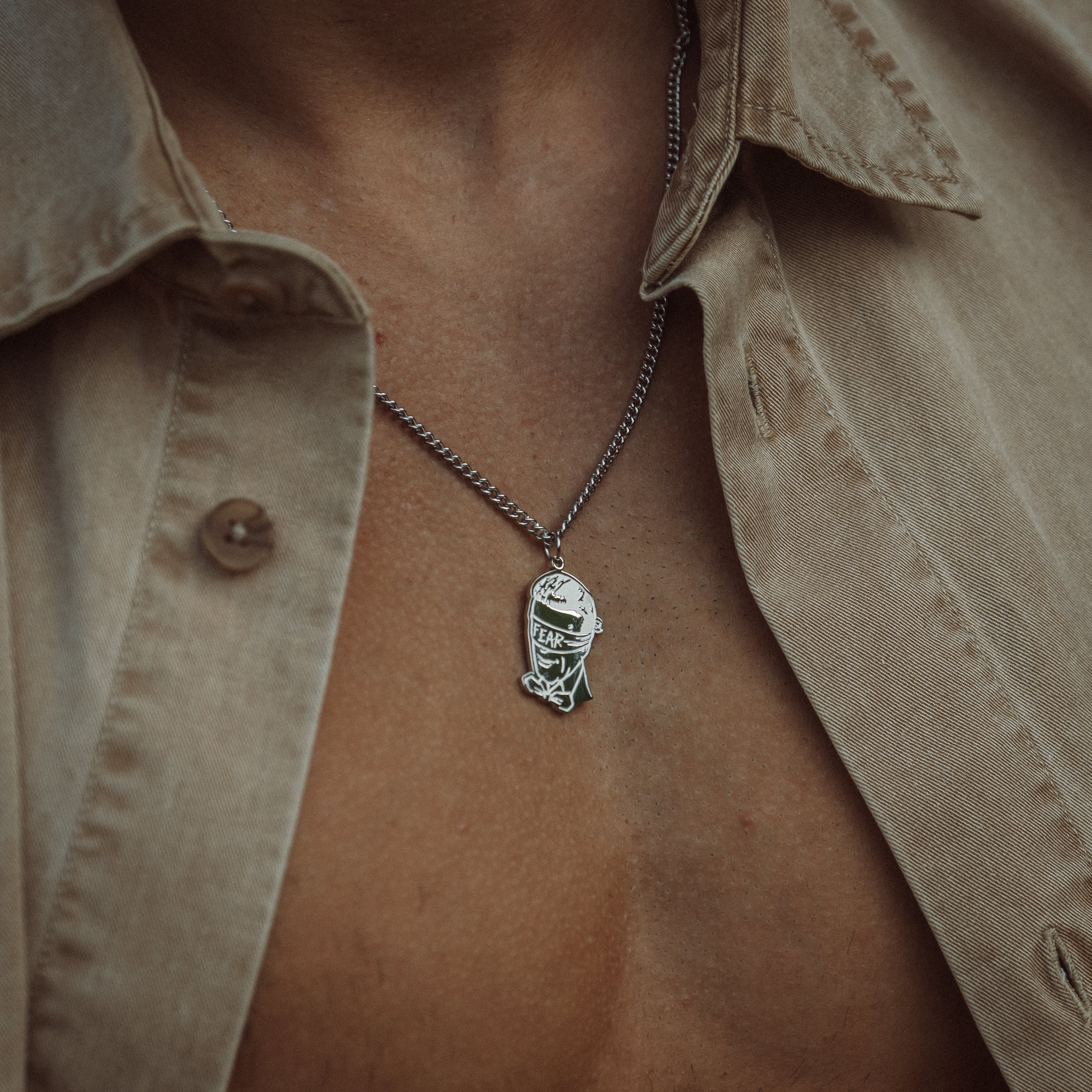 AK-47 ANGEL NECKLACE - SILVER