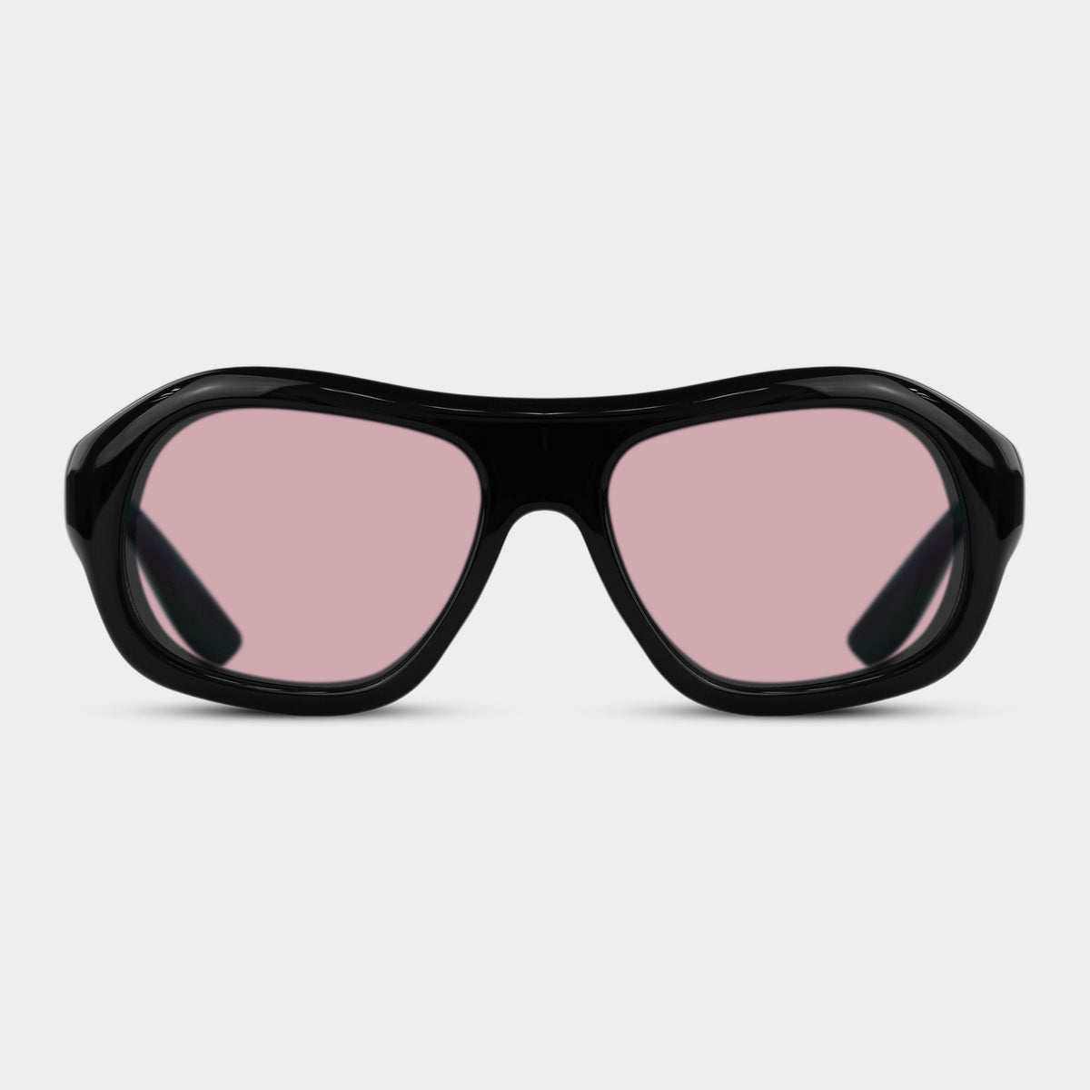 Isabella Blossom solbriller med sort stel og rosa linser fra Fadeless