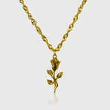 Rose Necklace - 18k Gold Plated