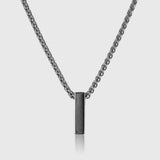 Smooth Necklace – Minimalist silver necklace for men in stainless steel