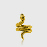 Snake Ring Gold – 18K Gold Plated Snake Ring for Men Masculine Finish
