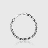 Spinal Bracelet – Masculine Silver Men's Bracelet in Stainless Steel Chain