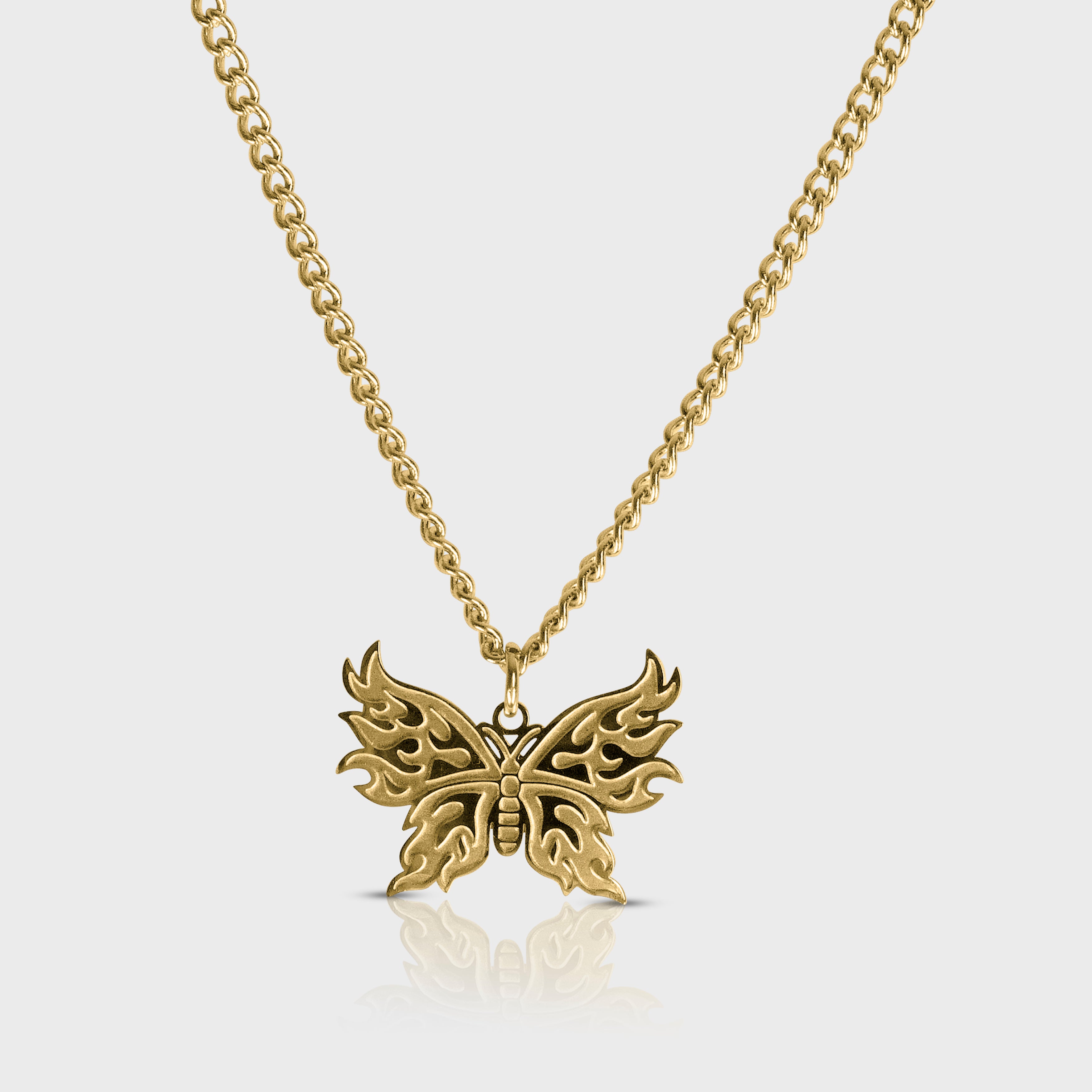 Butterfly Necklace - 18k Gold Plated