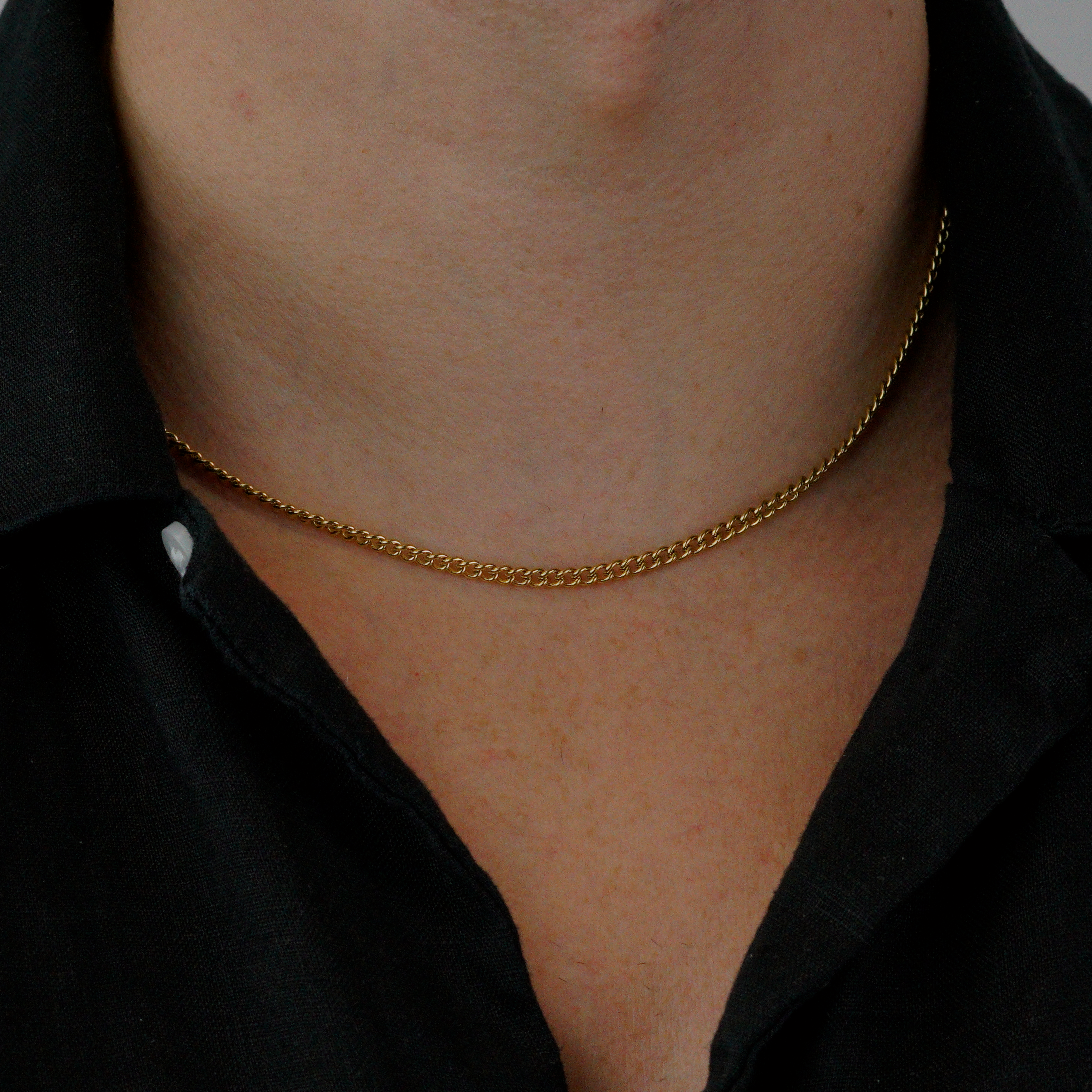 Curb Chain - 18k Gold Plated