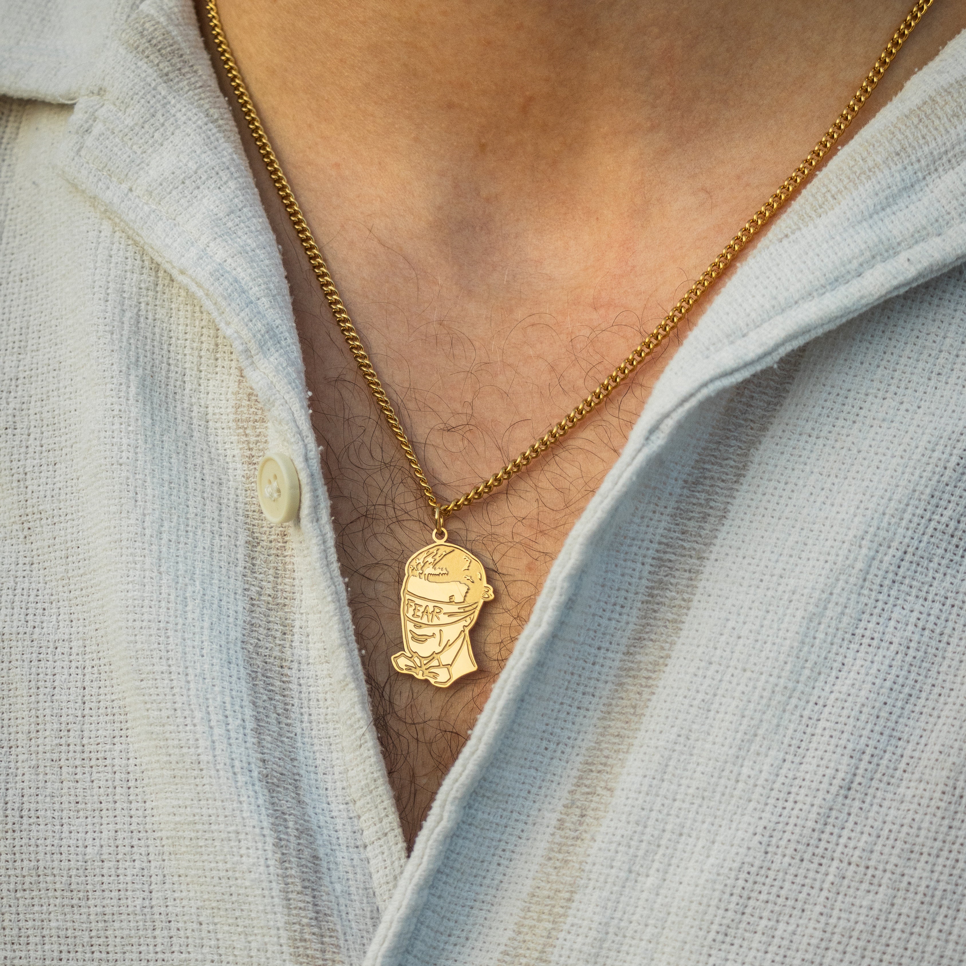 AK-47 ANGEL NECKLACE - GOLD