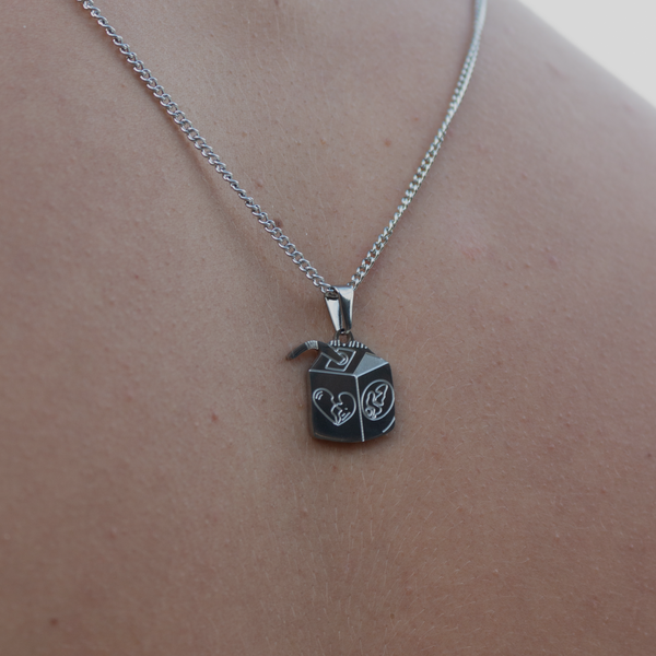 Juice Necklace - Silver Colored