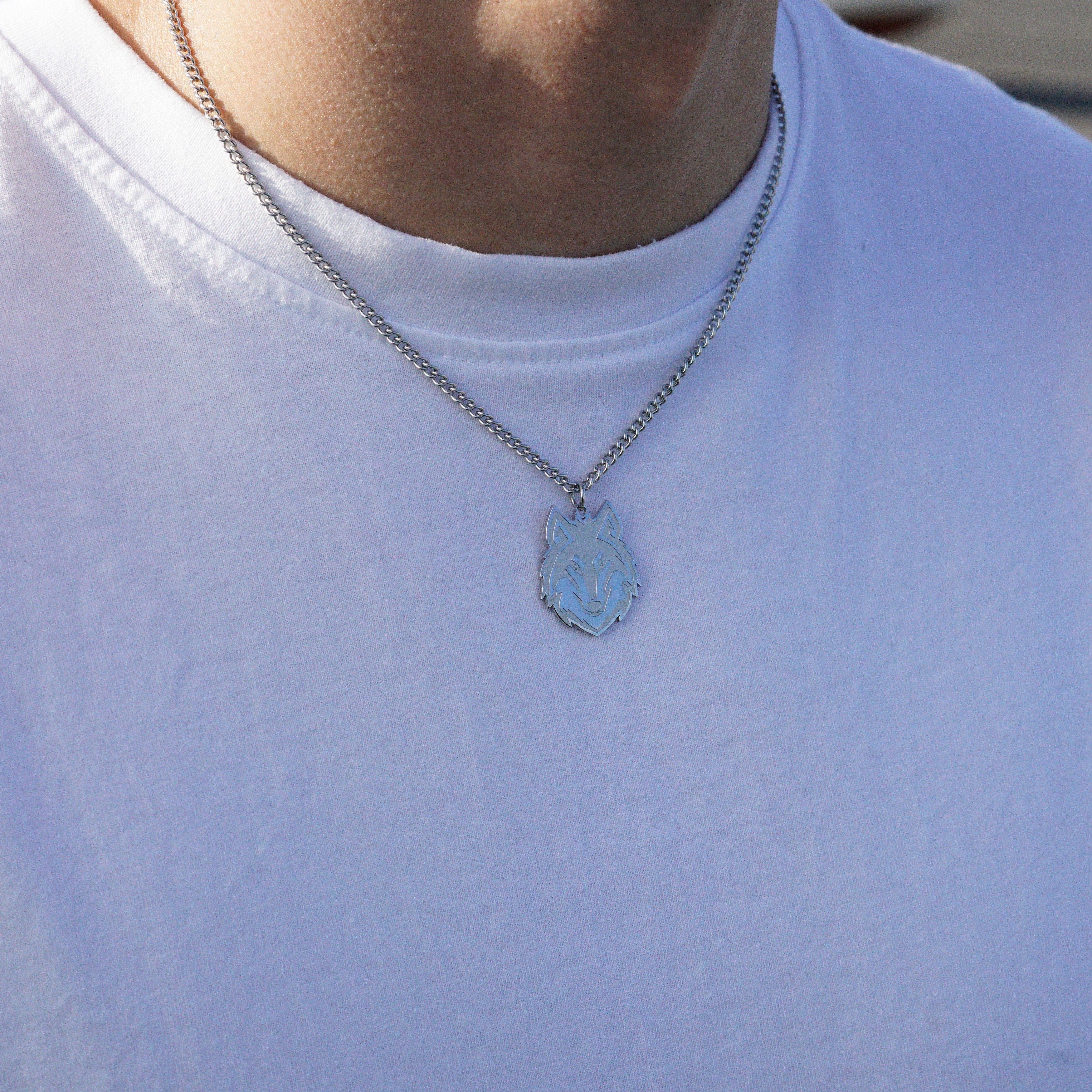 Wolf Necklace - Silver