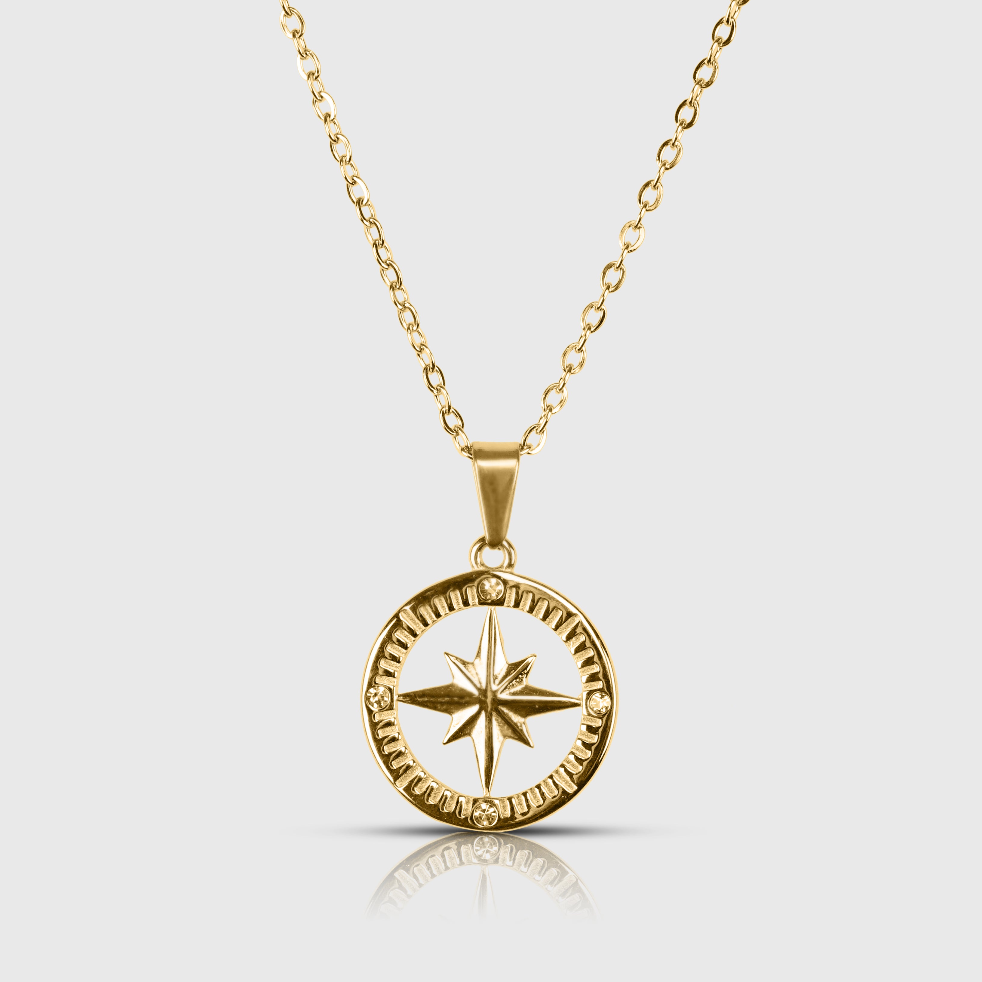 North Star Necklace - 18k Gold Plated