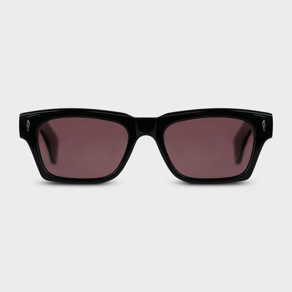 Fadeless Oscar Rose solbriller i sort stel med rosa glas set forfra