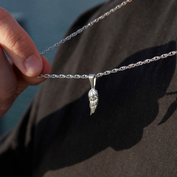 Wing Necklace - Silver