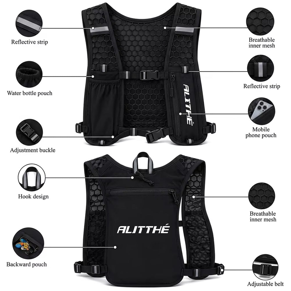 Performance Running Vest Blackout