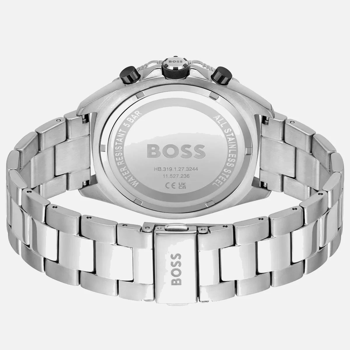 Hugo Boss herreur i rustfrit stål med kronograffunktion