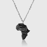 Africa Necklace – Silver-colored men's necklace in 3mm steel