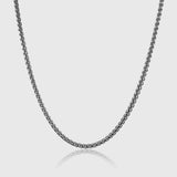 Beam Chain – Silver-colored wheat chain for men 48 cm in 3 mm stainless steel