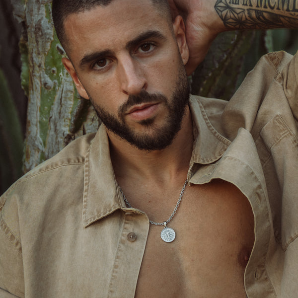 Compass Necklace - Silver