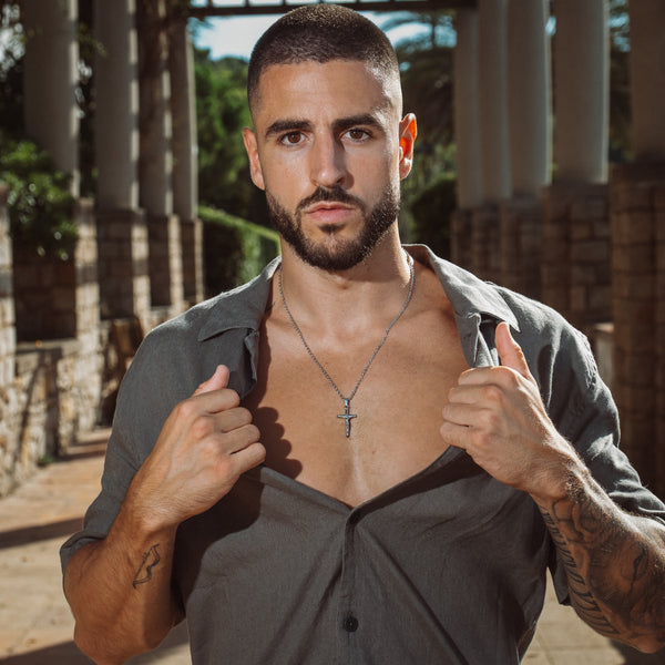 Crucifix Necklace - Silver