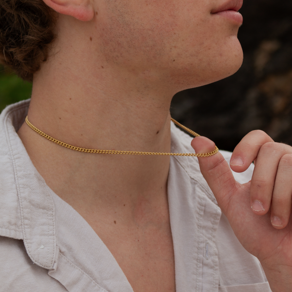 Curb Chain - 18k Gold Plated