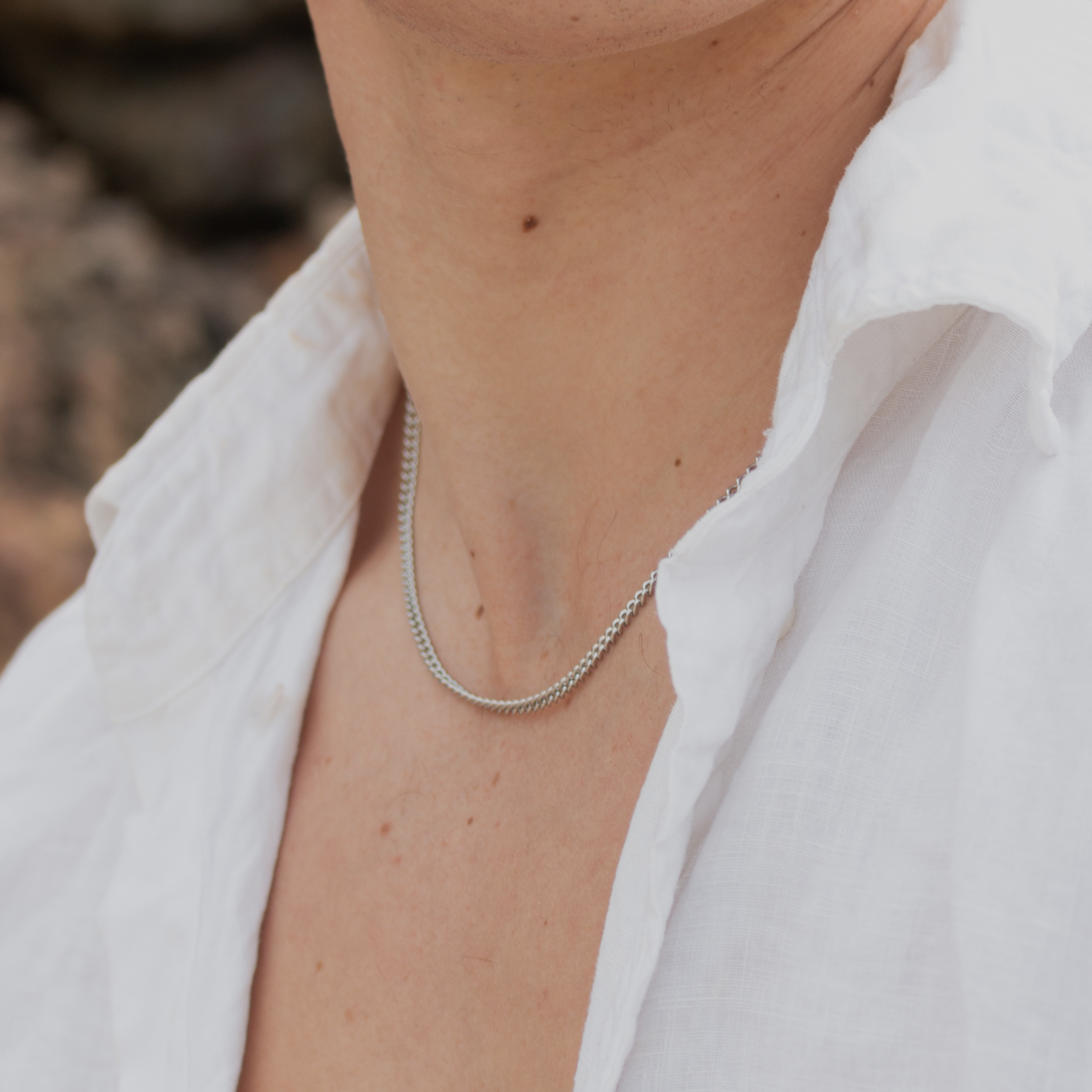 Curb Chain - Silver Colored