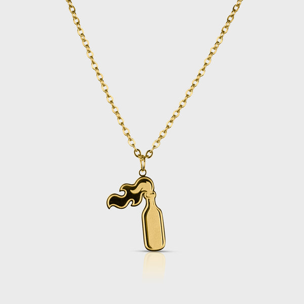 AK-47 ANGEL NECKLACE - GOLD