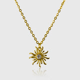 Daystar Necklace – Gold-colored star necklace 55 cm for him