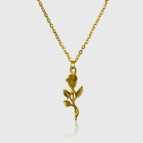 Fleur Necklace – Elegant men's necklace in 18K gold plating 3 mm