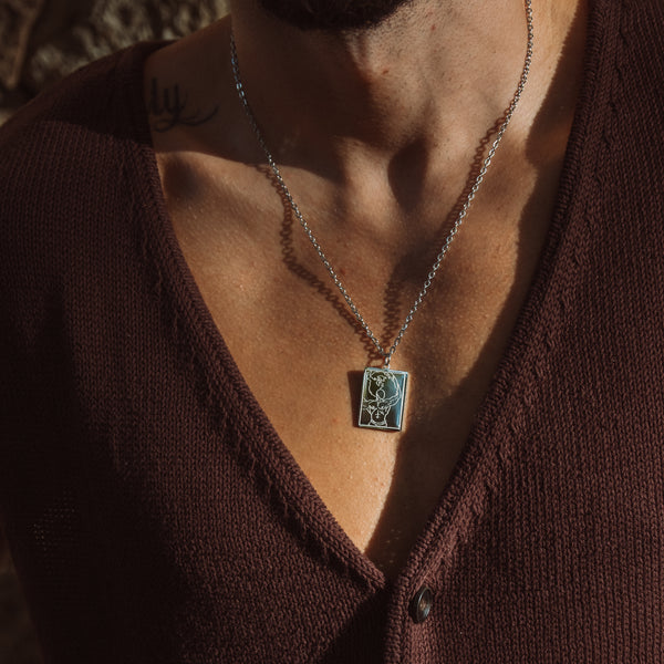 Globe Necklace - Silver