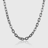 Helios Chain – Sun inspired silver necklace for men 6 mm steel