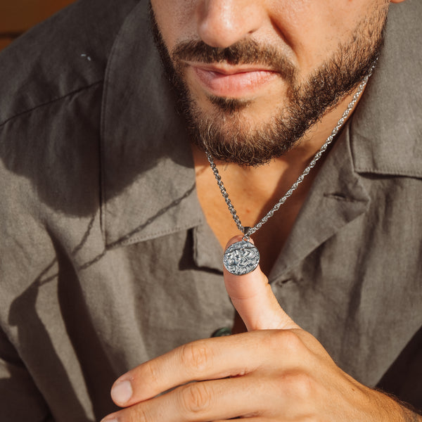 MAD LION NECKLACE - SILVER