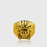 Medusa Ring – Gold-Plated Medusa Ring for Men Bold Design