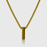 Smooth Necklace – Minimalist gold-plated stainless steel necklace for men
