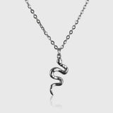 Snake Necklace - Silver Colored