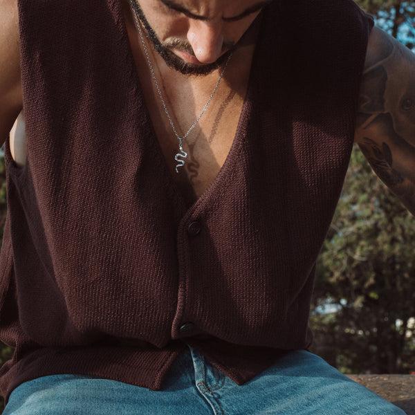 SNAKE NECKLACE - SILVER