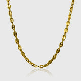 Twin Chain – Double gold-colored men's chain 48 cm stainless steel