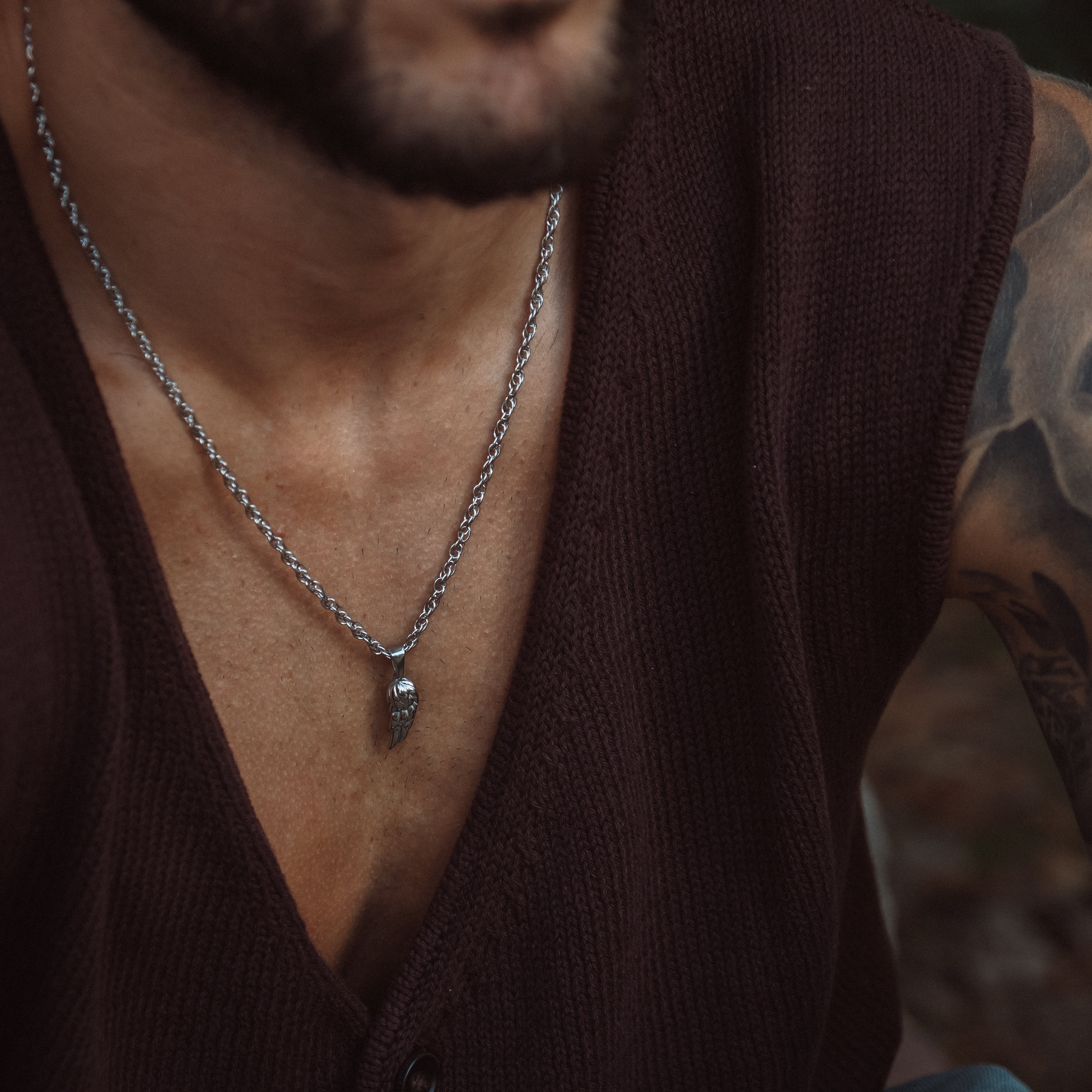 WING NECKLACE - SILVER