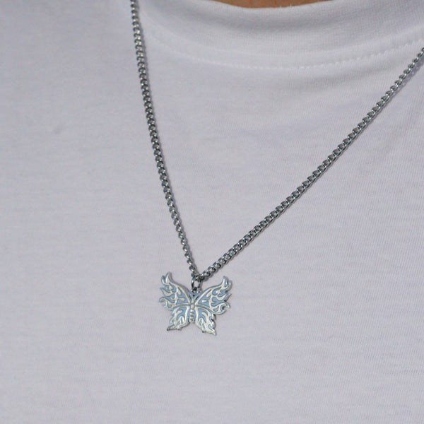 Butterfly Necklace - Silver