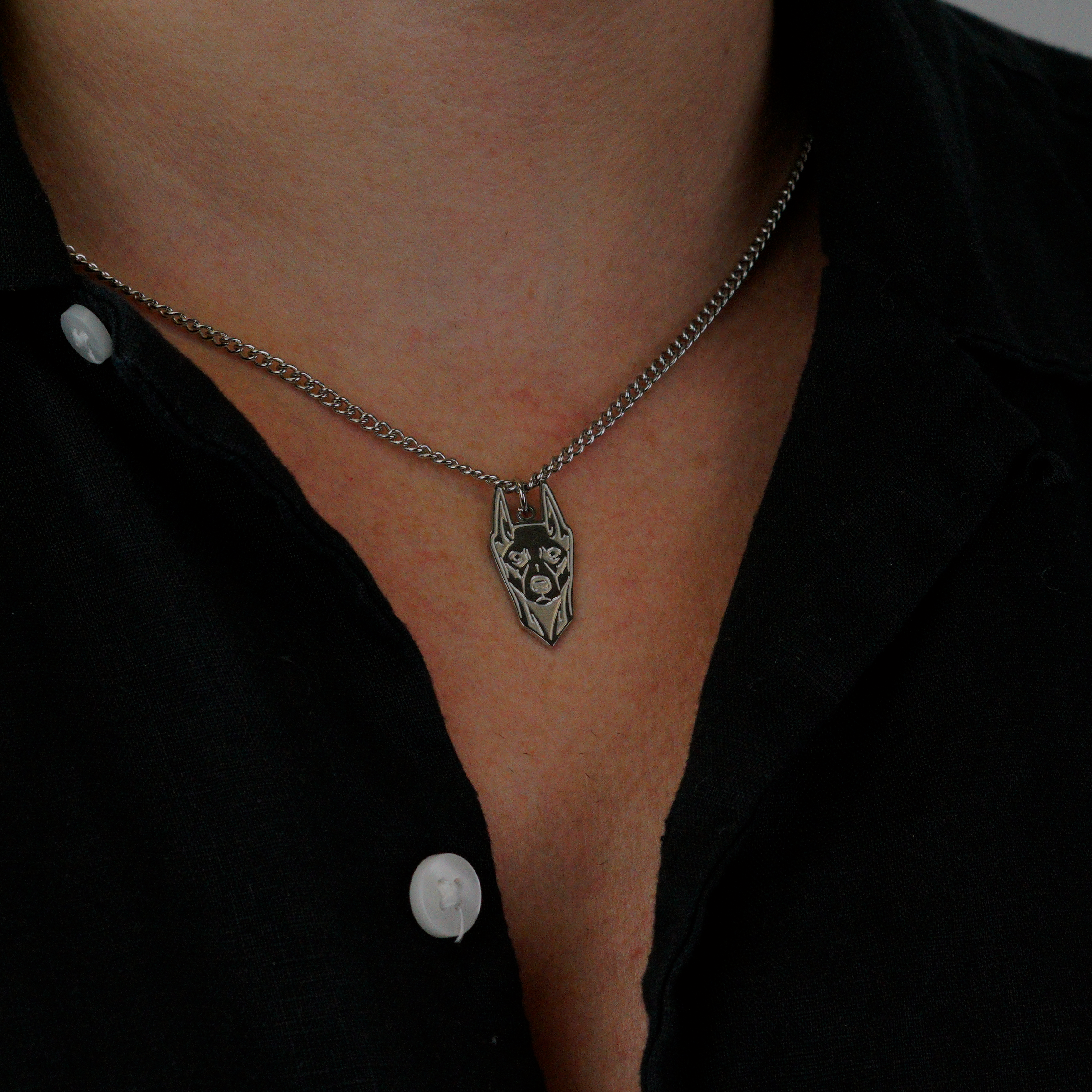 DOBERMAN NECKLACE - SILVER