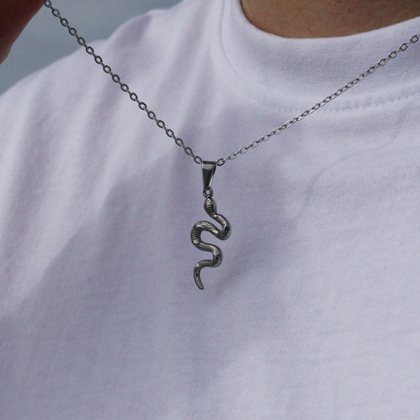 SNAKE NECKLACE - SILVER