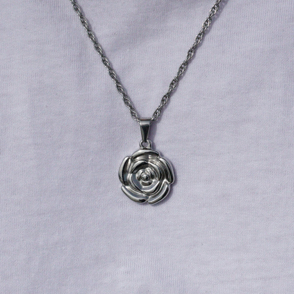 ROSEHEAD NECKLACE - SILVER