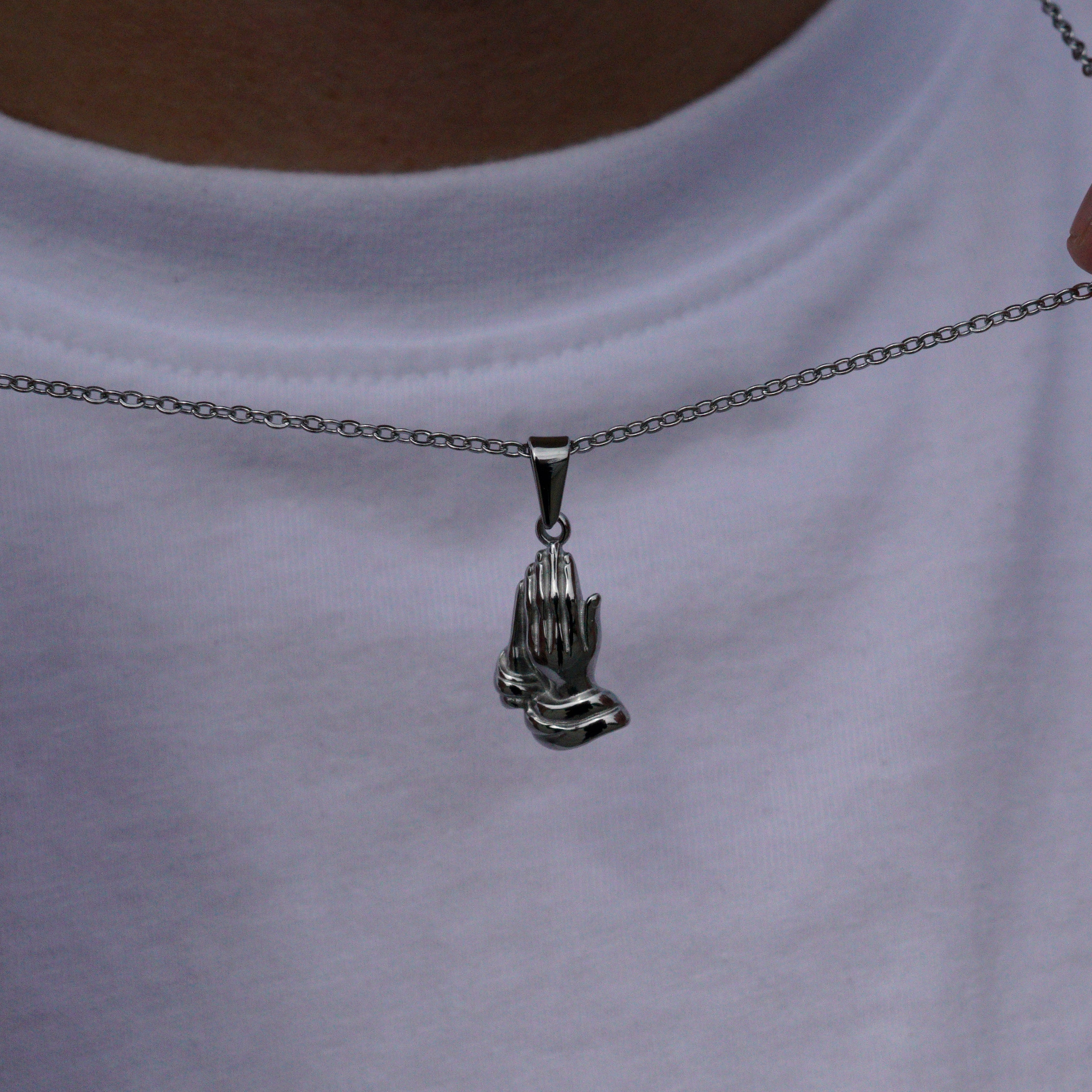 PRAYER NECKLACE - SILVER