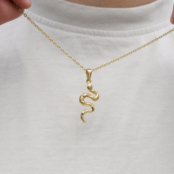Snake Necklace - 18k Gold Plated