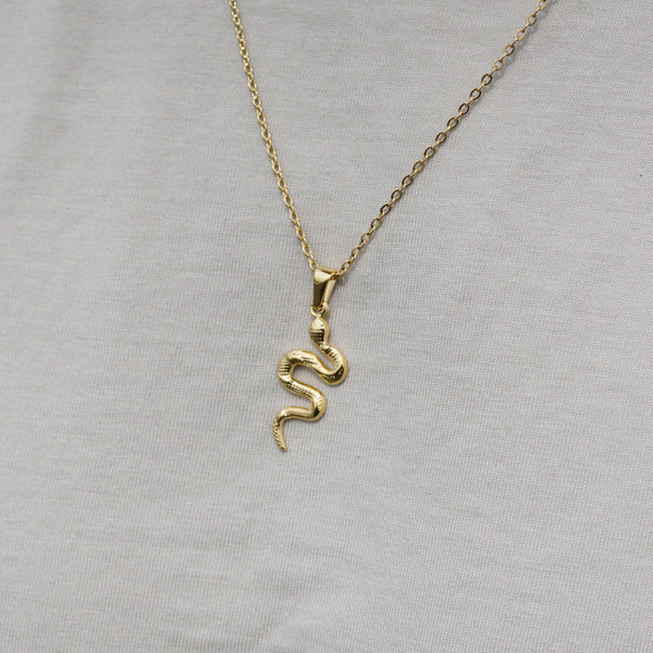 Snake Necklace - 18k Gold Plated