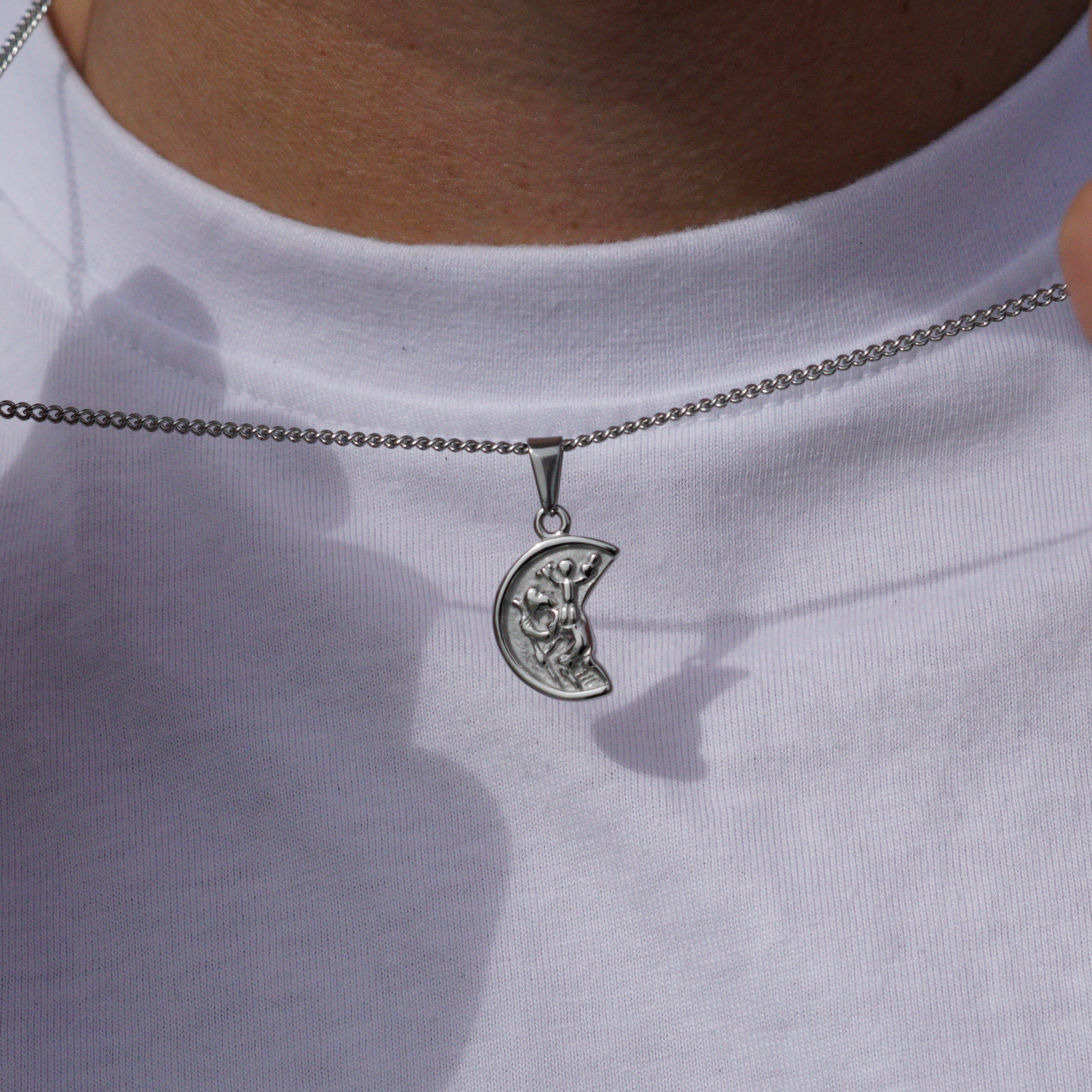 MOON NECKLACE - SILVER