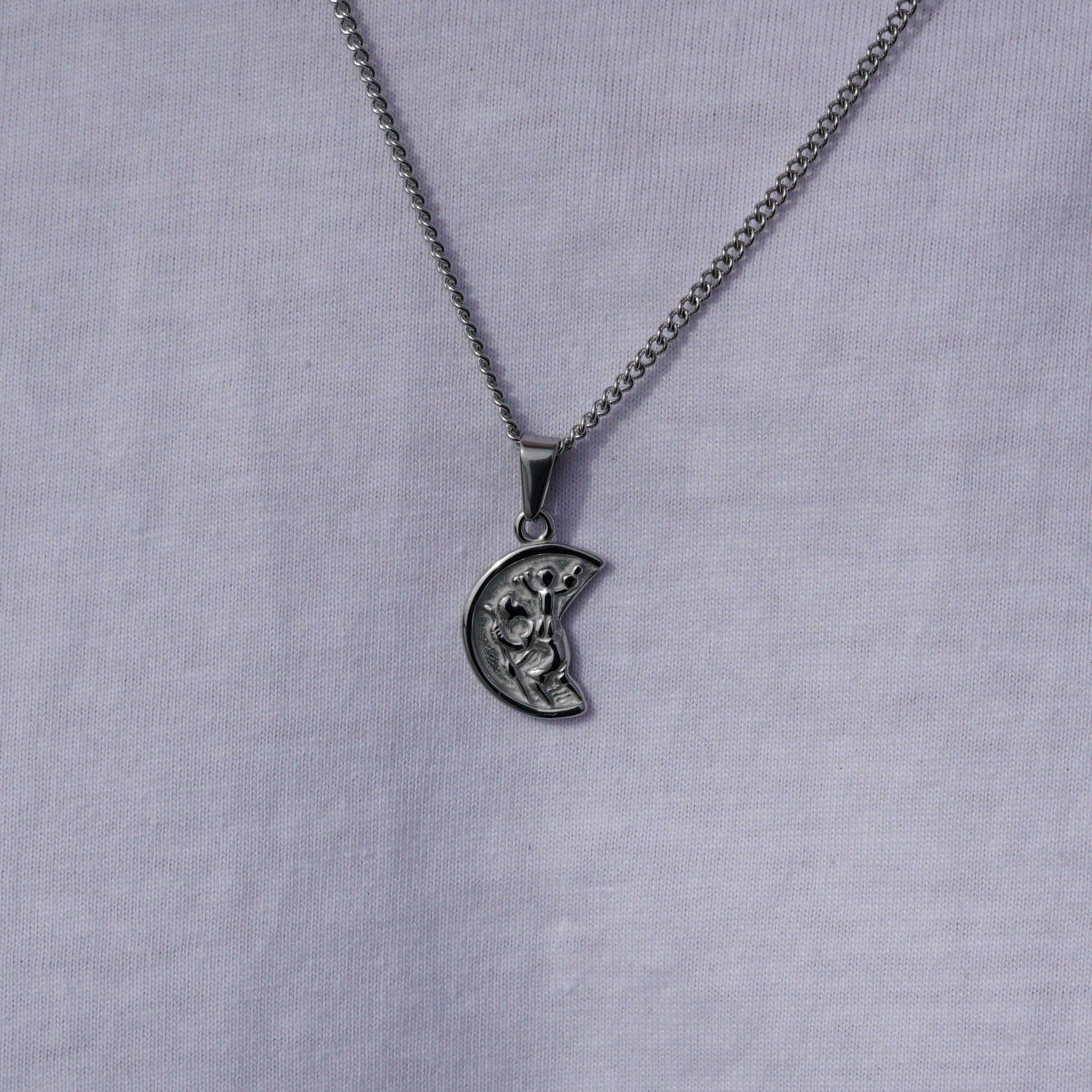 MOON NECKLACE - SILVER