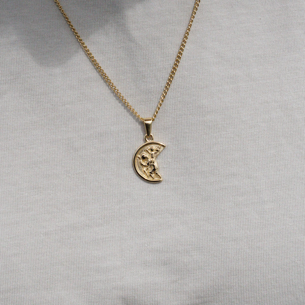 MOON NECKLACE - GOLD