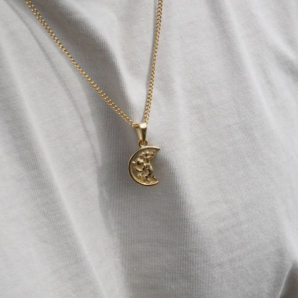 MOON NECKLACE - GOLD
