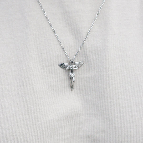 FLYING ANGEL NECKLACE - SILVER
