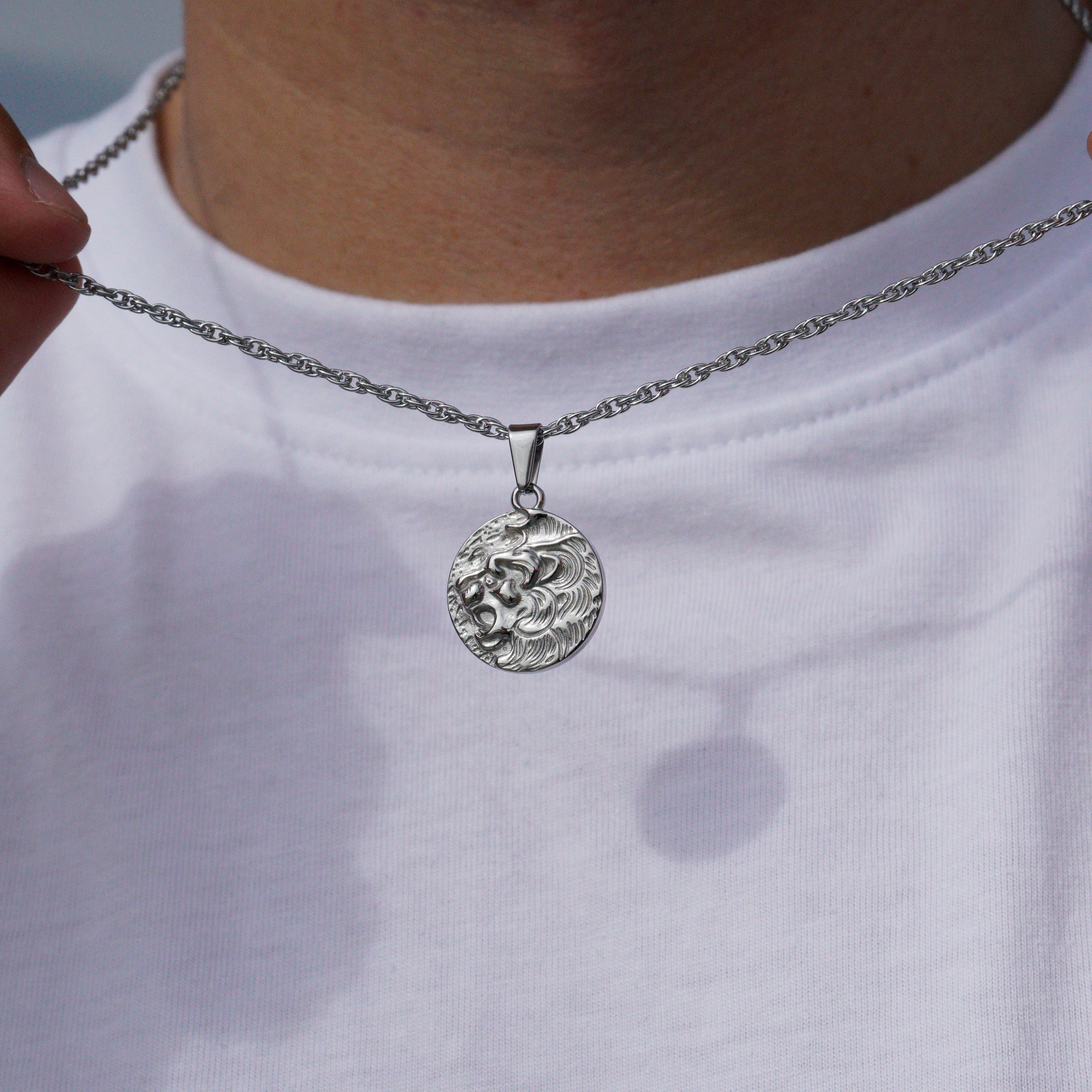 MAD LION NECKLACE - SILVER