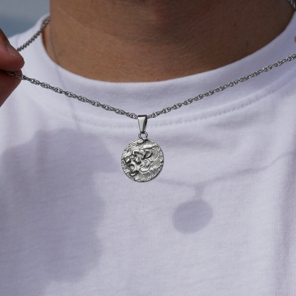 MAD LION NECKLACE - SILVER
